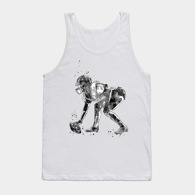 American Football Player Girl Tank Top by RosaliArt